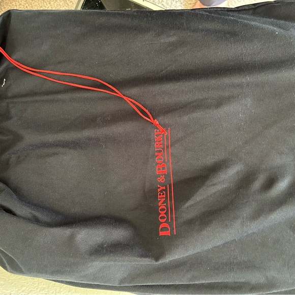 Dooney & Bourke Alto Gusset Brown Leather Briefcase with Gold Lock - Picture 11 of 11